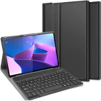 Cazy tablet Hoes met Toetsenbord geschikt voor Lenovo Tab P12 Pro - QWERTZ Bluetooth Keyboard Case - Zwart