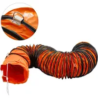 Vevor Luchttransportslang, 7,6 M PVC Flexibele Buis voor Diameter 255 mm Afzuigventilator, Flexibele PVC Ventilatieslang, Draagbare Zwaar Werk Industriële Ventilatorafzuigslang