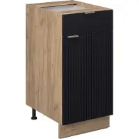 Vicco Fame-Line Keukenonderkast – 40 cm zonder werkblad Zwart gestreept