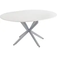 Vicco Eettafel Loyd Wit/Grijs 120 x 76.5 cm Uitschuifbaar, Model 51778