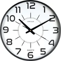 Unilux 400094487 Wandklok/Quartzklok "MAXI POP", diameter: 400 mm, zwart