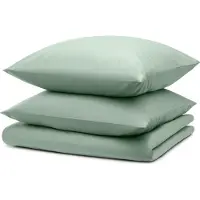 Blumtal beddengoed set: 240x220 cm + 2 kussenslopen 40x70 cm - Microvezel lakens 240x220 cm - 3-delige beddengoedset, groen