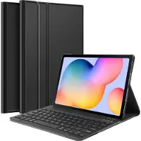 Cazy Samsung Galaxy Tab S6 Lite Hoes met Toetsenbord - QWERTY Slimline - Zwart