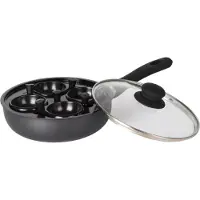 KINGHOFF KH-1806 - Granieten Pan - 20cm - Deksel - Wkład dla Eieren