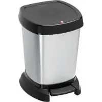 Rotho Paso Pedaalemmer - 6 l - Zilver Metallic
