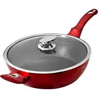 Berlinger Haus Wokpan Burgundy 3 Liter 32 Cm Aluminium Rood