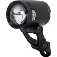 Herrmans Koplamp Herrmans H-Black Pro dynamo - aan/uit functie - met houder - 200 lumen