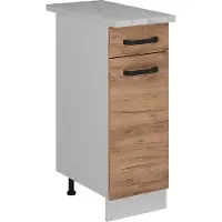 Vicco R-Line Keukenonderkast – 30 cm WB Marmer Krachtige eik goud