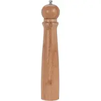 Mat Bamboe houten pepermolen/zoutmolen 31 cm - Pepermaler/zoutmaler - Kruiden en specerijen vermalen vermalers