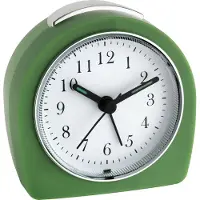 TFA-Dostmann TFA 60.1021.04 - Wekker - Analoog - Quartz - Stil uurwerk "Sweep" - Alarm - Snooze - Achtergrondverlichting - Groen