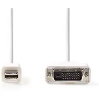 Nedis Mini DisplayPort-Kabel | Mini-DisplayPort Male naar DVI-D 24+1-Pins Male | 21.6 Gbps | 2 m | 1 stuks - CCGP37700WT20