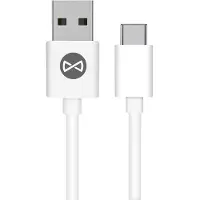 Forever USB-kabel - USB-C, 1,0 meter, 3A, wit