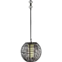 Kapego Velorum 836020 Hanglamp E27 Zwart, Wit