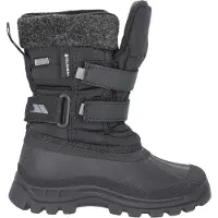 Trespass jongens sneeuwlaarzen Strachan II, waterdicht, model TP4015 (maat 34 EU), kleur zwart