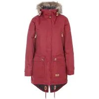 Trespass - "Clea" Parka, waterdicht, voor dames, model TP3067 (maat S), kleur: merlot