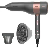Cecotec 04225, grijs, rosé goud, effen, LED, knoppen, 2000 W, 1 stuk