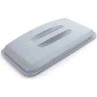 Durable Deksel | PP grijs B555xD285 mm | geschikt voor recyclingcontainer 60 l | met greep | 1 stuk - 1800497050