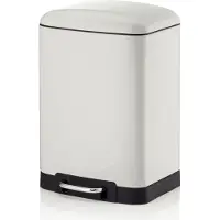 kela Prullenbak Davino Pedaal Silent Close 12L White