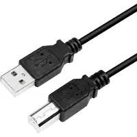 Logilink CU0008B USB-kabel 3 m USB 2.0 USB A USB B Zwart
