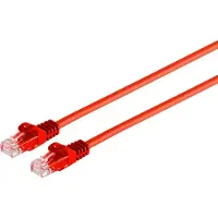 S-Conn RJ45 Patchkabel CAT 7 Rohkabel U/UTP rot 1m