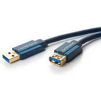 ClickTronic USB-A verlengkabel, 5 Gbit/s, 3,0 meter (verpakt per stuk in een vouwdoos)