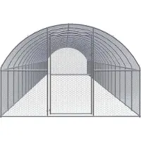 vidaXL Kippenren 3x20x2 m gegalvaniseerd staal