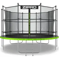 Zipro Jump Pro IN - Trampoline - Ø374cm 12FT - Trampoline met veiligheidsnet - Voor kinderen - Inclusief Ladder - max. 150 kg