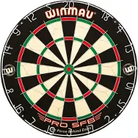 Winmau PRO-SFB Dartbord – Sisalvezels, Toernooiformaat, Duurzaam, Inclusief Ophangsysteem