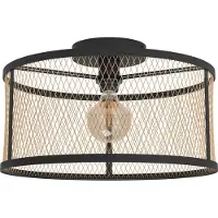Eglo Dellow, 1 gloeilamp, E27, IP20, zwart