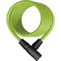 ABUS Fietsslot Spiraalkabelslot - Star 4508K - Security level 2 - groen - 150 cm - Geschikt voor kinderfietsen