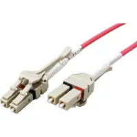 Roline glasvezelkabel (LWL), 50/125µm, OM4, LC/LC connector, LSOH (low smoke, zero halogen), geringe verliezen, geschikt voor datacenters, paars, 5 meter