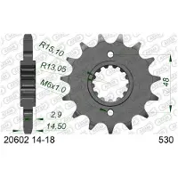 Afam Standaard stalen tandwiel 20602 - 530