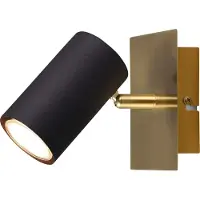 TRIO Wandspot Marley zwart met goud