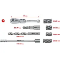 Ks Tools 150.2410 1/4 master ABS-sensorfrictieset, 8-delig