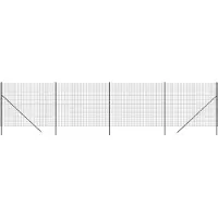 vidaXL Draadgaashek 1,6x10 m gegalvaniseerd staal antracietkleurig