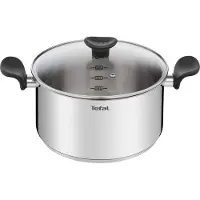 Tefal E3084604 braadpan - roestvrijstaal - 24 cm - 5 L - geschikt voor inductie