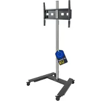 Edbak | Vloerstandaard | TR5E | Trolleys en standaarden | Geschikt voor schermen van 42-65 inch | Maximaal gewicht (draagvermogen): 50 kg | Zwart