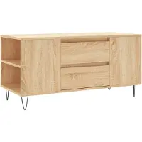 vidaXL Salontafel 102x44,5x50 cm bewerkt hout sonoma eikenkleurig