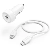 Hama Prime Line Oplaadset, Auto-adapter, Wit