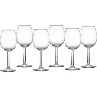 Ritzenhoff & Breker Wit wijnglas 'Vio', set van 6, Wijnglazen, Transparant