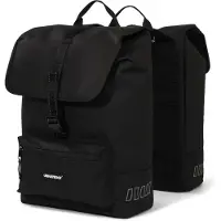 URBAN PROOF - Double Cargo Bike Bag 38L- Black - Zwart