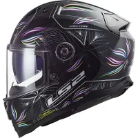 LS2 Helmets Volledige helm LS2 FF811 VECTOR II, tropisch design, glanzend zwart en wit, maat XXL