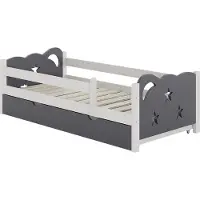 VitaliSpa Jessica Kinderbed – 80x160 cm met lade, zonder matras Grijs