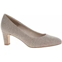 Tamaris dames pumps met glitters champagne - Beige