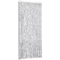 vidaXL Vliegenhor met lichtgrijs en donkergrijs gedeelte, 90x200 cm, chenille