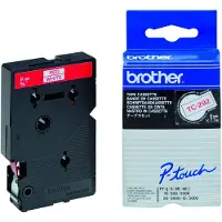 Brother TC-292 'extreme' tape rood op wit 9 mm (origineel)