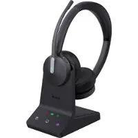 Yealink Headset WH64 Dual UC On Ear headset Bluetooth Stereo Zwart Ruisonderdrukking (microfoon) Volumeregeling Computer
