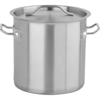YATO AUKŠTAS PUODELIS su NERŪDIJANČIO PLIENO DANGČIU, 25X25 12L, Pan + steelpan, Zilver