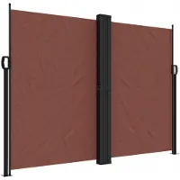 vidaXL Tuinscherm uittrekbaar 180x1200 cm bruin
