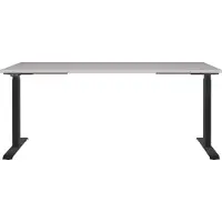 Germania GW-Mailand Hoogteverstelbaar Zit-sta-bureau Beige T-Voet 1,800 (B) x 800 (D) x 1,200 (H) mm Spaanplaat, metaal
